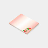 Dingen om te doen & Schattige baby-elf op roze Post-it® Notes (Schuin)