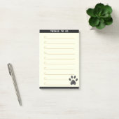  dingen om te doen & Schattige Paw Post-it® Notes (Kantoor)