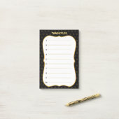Dingen om te doen & sterpatroon gelinieerd post-it® notes (Op bureau)