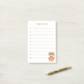 Dingen om te doen & Tabby gember poes kat Post-it® Notes (Op bureau)