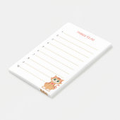 Dingen om te doen & Tabby gember poes kat Post-it® Notes (Schuin)