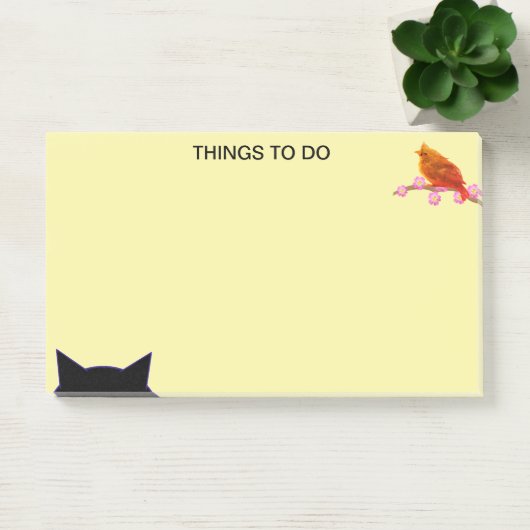 Dingen om te doen Vogel & Kat Post-it® Notes (Kantoor)