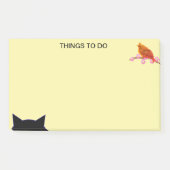 Dingen om te doen Vogel & Kat Post-it® Notes (Voorkant)
