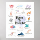 Dingen om te onthouden Bevestiging poster (Voorkant)