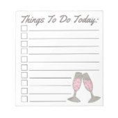 Dingen om vandaag de brutale bruidsschat te roken notitieblok (Voorkant)