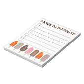 Dingen om vandaag de Ice Cream Popsiers Poppen te  Notitieblok (Linkerzijde)