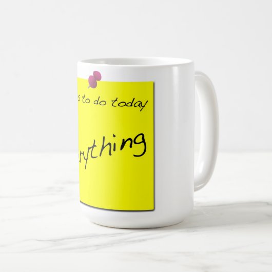 Dingen om vandaag te doen beheren Mok (Voorkant rechts)