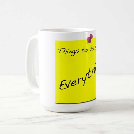 Dingen om vandaag te doen beheren Mok (Voorkant links)