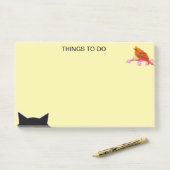 Dingen om vogel en kat te doen post-it® notes (Op bureau)