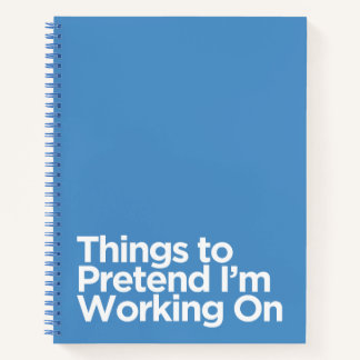 Dingen om voor te wenden dat ik aan werk Notitiebo Notitieboek