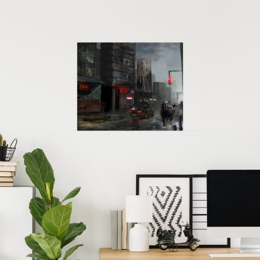 Dingen onzichtbaar Poster (Thuiskantoor)