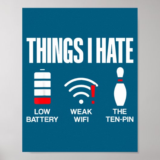 Dingen over informatica die ik haat Lage batterij  Poster (Voorkant)