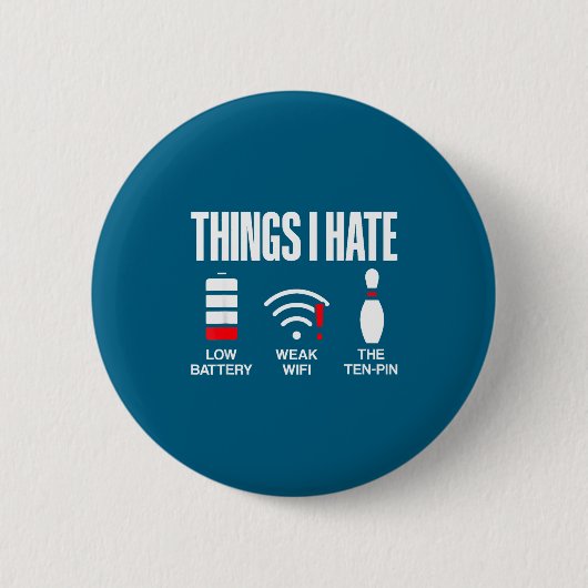 Dingen over informatica die ik haat Lage batterij Ronde Button 5,7 Cm (Voorkant)