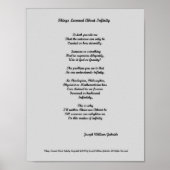 Dingen over oneindigheid geleerd poster (Voorkant)