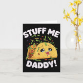 Dingen papa grappig stout taco kawaii cinco de kaart (Gele Bloem)