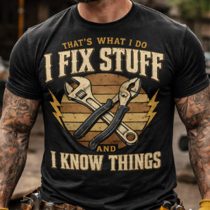 Dingen Repareren En Dingen Weten grappige klusjesm T-shirt