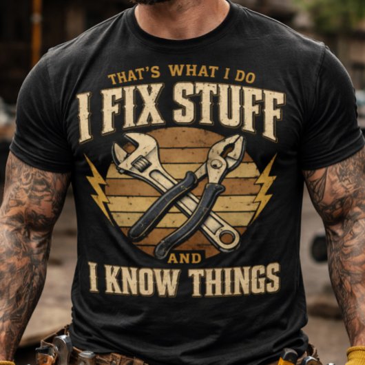 Dingen Repareren En Dingen Weten grappige klusjesm T-shirt