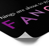 Dingen staan op het punt Fancy breekbaar Poster te (Hoek)