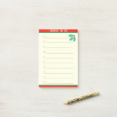  dingen te doen en Holly Berry Post-it® Notes (Op bureau)