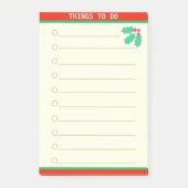  dingen te doen en Holly Berry Post-it® Notes (Voorkant)