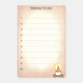 Dingen te doen met kaars op scrollen post-it® notes (Voorkant)