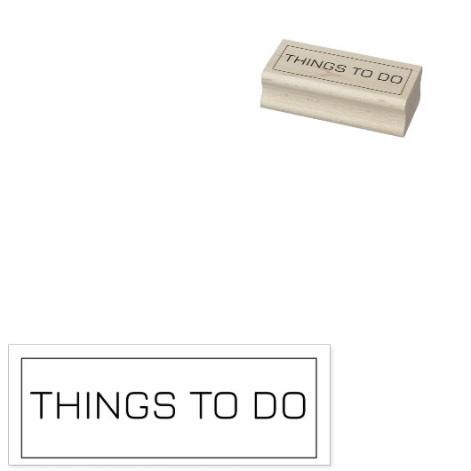Dingen te doen notitieboek doel planner journaal rubberstempel (Gestempeld)
