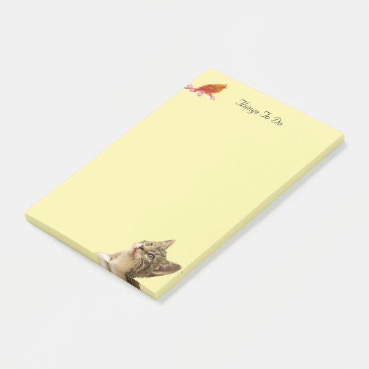 Dingen te doen Vogel & Kat Post-it Notes (Schuin)