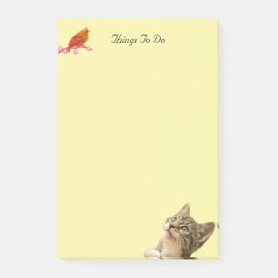 Dingen te doen Vogel & Kat Post-it Notes
