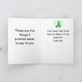 Dingen van de Ziekte van Lyme de "die ik niet" Kaart (Binnen)