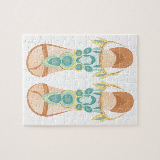 Dingen voor schoenen legpuzzel (Horizontaal)