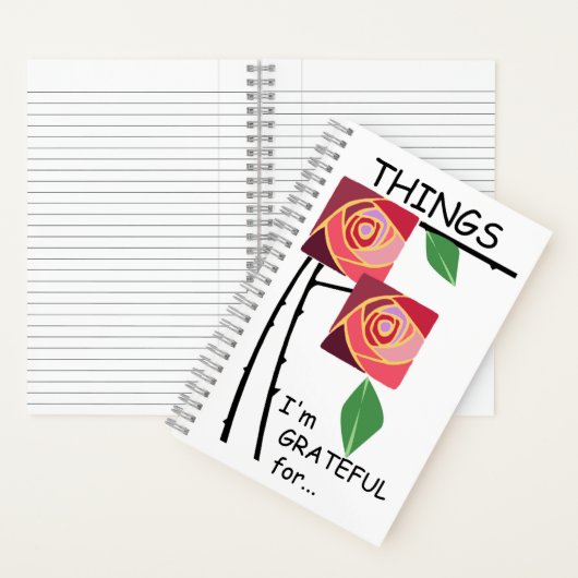 Dingen waar ik dankbaar voor ben notitieboek (Binnen)