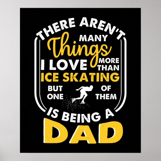 Dingen waar ik meer van hou dan ijsschaatsen is ee poster (Voorkant)