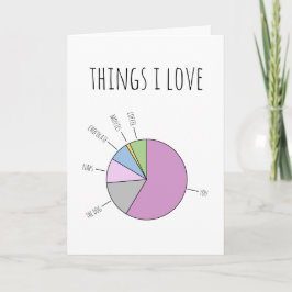 Dingen waar ik van hou, vul het lege cirkeldiagram feestdagen kaart