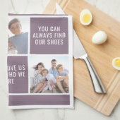 Dingen waar we van houden bij je mam Foto Collage Theedoek (Quarter Fold)