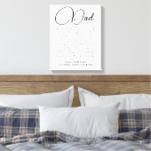 dingen waar we van houden bij je vader canvas prin (Insitu (Slaapkamer))