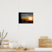 Dingen waar we van houden - Thomas Aquinas citeert Poster (Keuken)