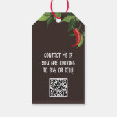 Dingen warmen op in onroerend goed, Hot Sauce Cadeaulabel (Achterkant)