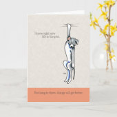 Dingen worden beter geschikt om bull aanmoediging kaart (Gele Bloem)