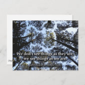 Dingen zien (bomen) briefkaart (Voorkant / Achterkant)