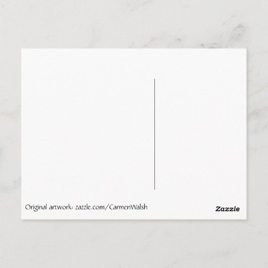 Dingen zien (bomen) briefkaart (Achterkant)