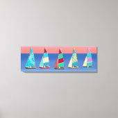 dinghies canvas afdruk (Voorkant)