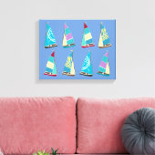  dinghies canvas afdruk (Insitu (Woonkamer))