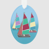 dinghies foto ornament (voorkant)