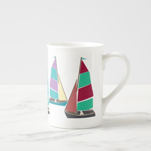 dinghies porselein kop (Rechts)