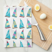  dinghies theedoek (Quarter Fold)