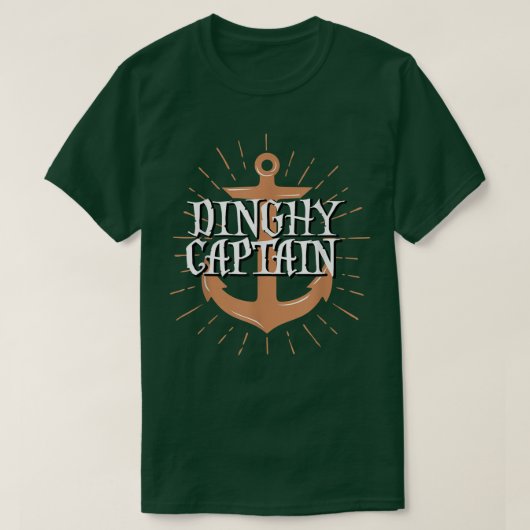 Dinghy Captain FunnyBoating Sailing Crew Gift  T-shirt (Design voorkant)