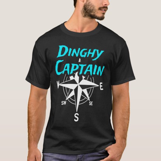 Dinghy Captain Sailing Crew Sailor Men Women Kids T-shirt (Voorkant)