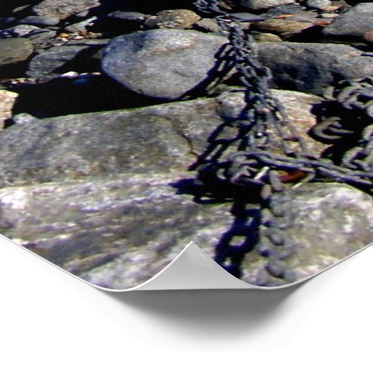 Dinghy op Guernsey Poster (Hoek)