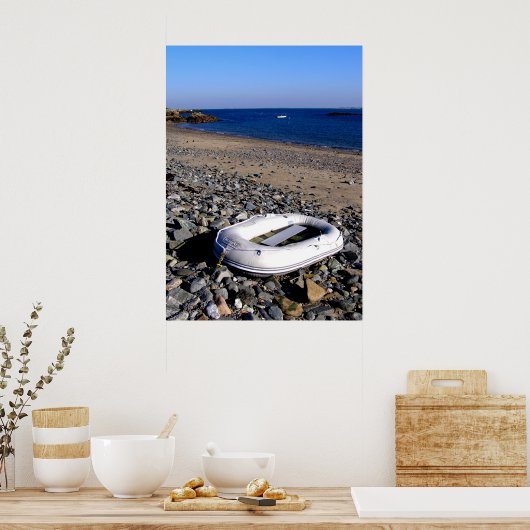 Dinghy op Guernsey Poster (Keuken)