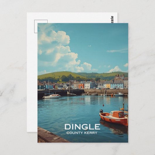 Dingle Ierland Briefkaart (Voorkant / Achterkant)